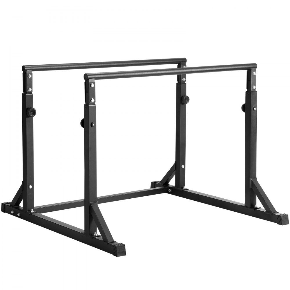 Dip Bar Heavy Duty Dip Stand Station Adjustable up to 800lbs Fitness Workout Dip Bar Station Stabilizer Parallette Push Up Stand Bars for Home Gym Strength Training