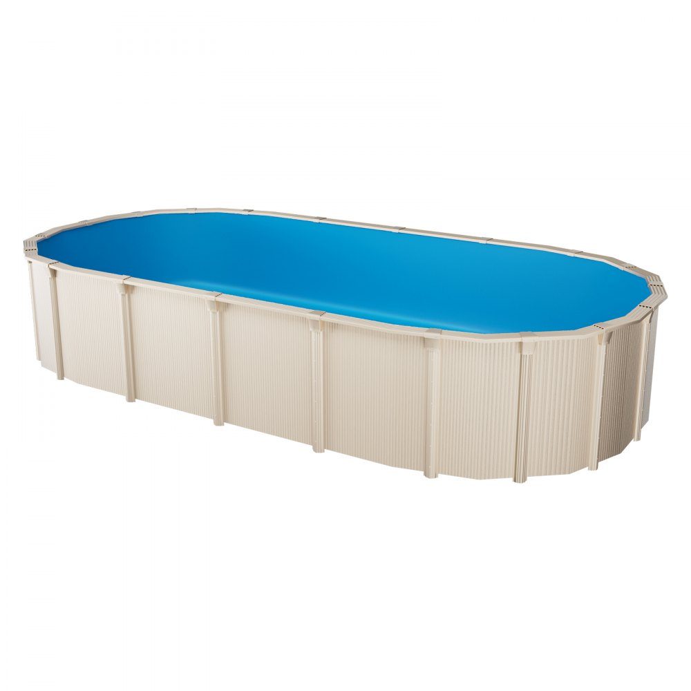 Ovale Poolfolie 500 x 300 x 120 cm, Innenfolie, Ersatzfolie, Innenabdeckung, Schwimmbadfolie, Folie aus Standard-Vinyl, verschleißfest, für Aufstellbecken mit 120 cm hohen Wänden, einfarbig