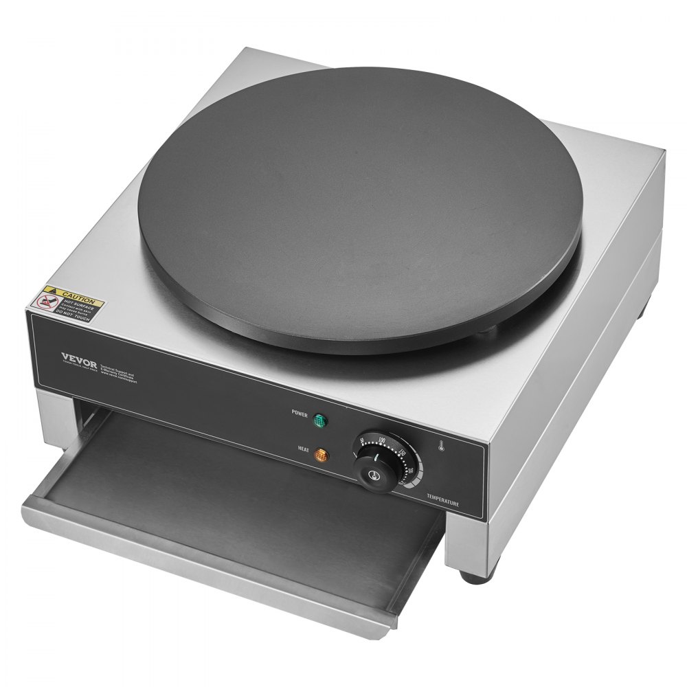 electric crepe maker crepe machine 3000W flat crepe griddle 40cm, non-stick stainless steel pancake stove, round cereal pancake stove, temperature control electric crepe maker crepe machine 3000W flat crepe griddle 40cm, non-stick stainless steel pancake stove, round cereal pancake stove, temperature control
