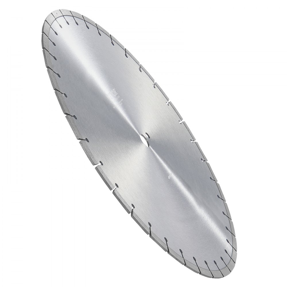 Diamond Saw Blade, 14"/350mm Concrete Saw Blade for Wet or Dry Work, 0.39"/10mm Diamond Segment Saw Blade with Flat Teeth, Universal Center Hole Diameter 1"/25.4mm, for Concrete, Cement Board, Tile, Brick