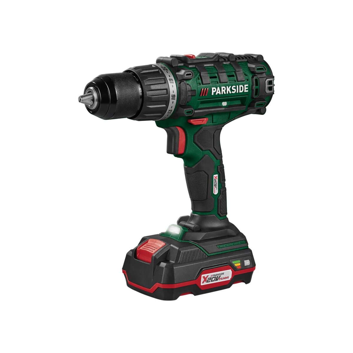 Zestaw akumulatorowej wiertarko-wkrętarki PARKSIDE® 20 V „PABS 20-Li G8” z akumulatorem i ładowarką Zestaw akumulatorowej wiertarko-wkrętarki PARKSIDE® 20 V „PABS 20-Li G8” z akumulatorem i ładowarką