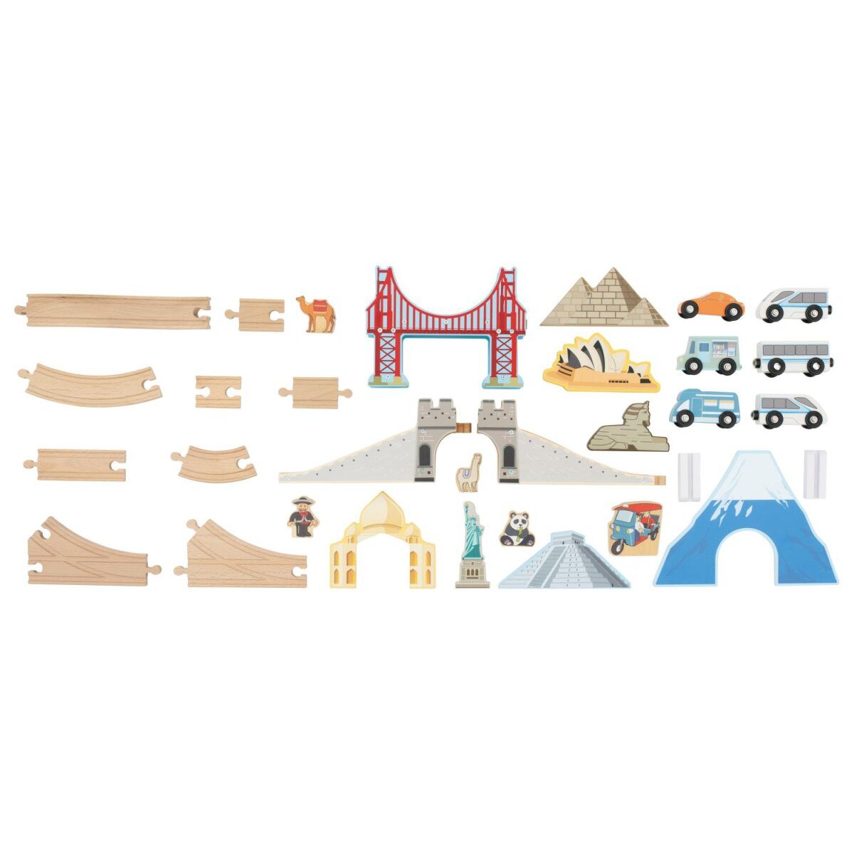 lupilu® houten treinset, wereldtournee