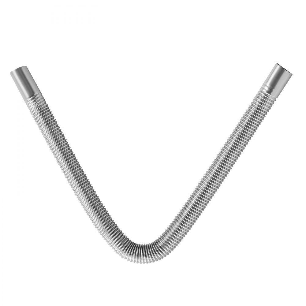 Exhaust pipe auxiliary heater Flexible exhaust hose 59 cm for car diesel heater with 2 clamps, stainless steel exhaust pipe with Φ 25 mm cross section for 2 kW / 5 kW / 8 kW diesel heaters air heaters