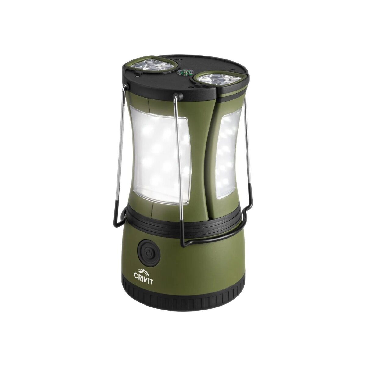 CRIVIT 2-in-1 camping lamp, green