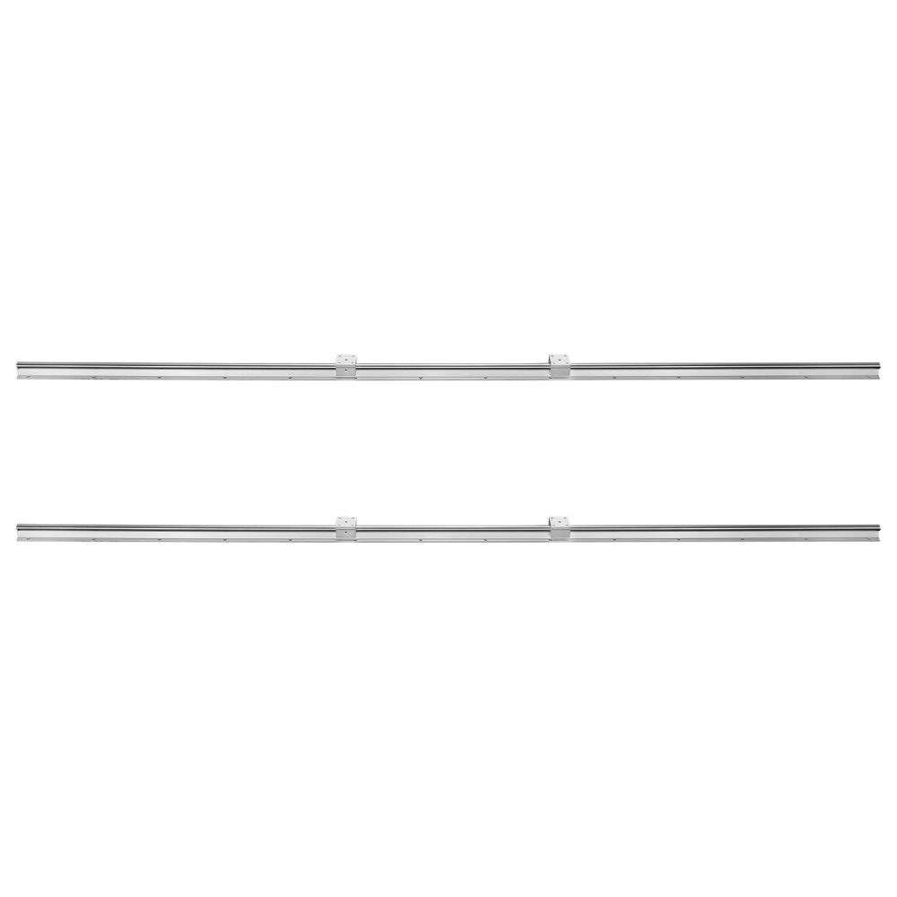 Linear Guide Linear Rail 2pcs SBR20-1800mm Carbon Steel Aluminum Guide Rail with 4pcs SBR20UU Sliding Blocks Linear Bearing Bearing Block CNC Parts for 3D Printer Milling/Lathe Machine