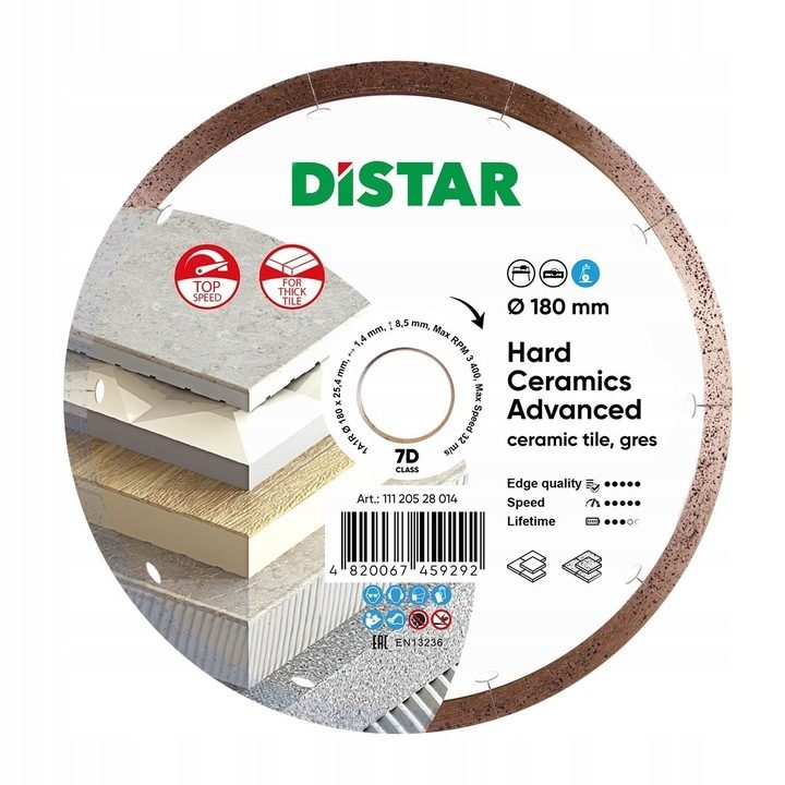 Diamant-Trennscheibe 180 mm Trennscheibe Diamant universal
