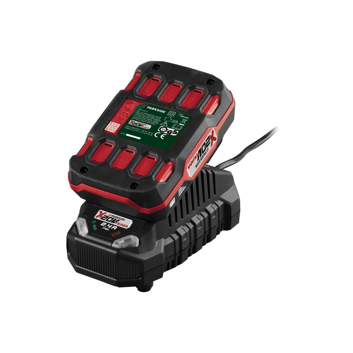 PARKSIDE PERFORMANCE® 20 V cordless impact drill set “PSBSAP 20-Li D4”, with battery and charger