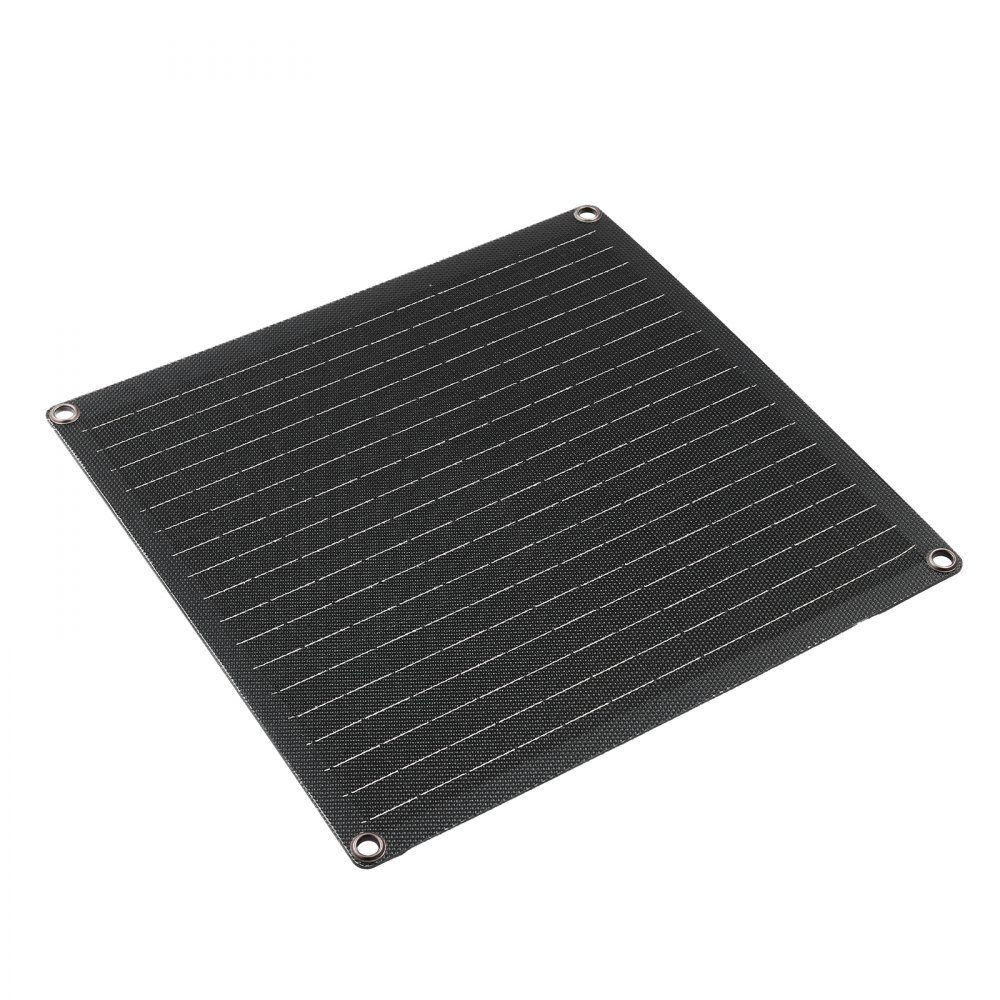 12V Monocrystal Solar Panel Kit 20W Battery Charger with Built-in Smart Controller and 3 Connection Cables Portable for RV, Car, Motorcycle, Boat, Van, Motorhome