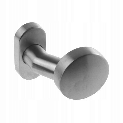 Handle set door handle door fitting door handle INOX knob, flat oval plate knob