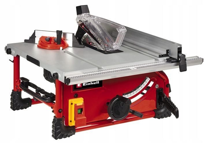 Einhell Tischkreissäge TE-TS 254 T (2.000 Watt, Sanftanlauf, Alu-Haupttisch, Tischverlängerung, Parallelanschlag, Winkelanschlag, Überlastschalter, Spaltkeilverstellung
