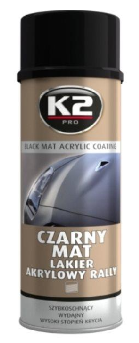 K2 LAKIER AKRYLOWY CZARNY MAT 500ML - Nr kat. L340 - Art.-Nr. HT-50940