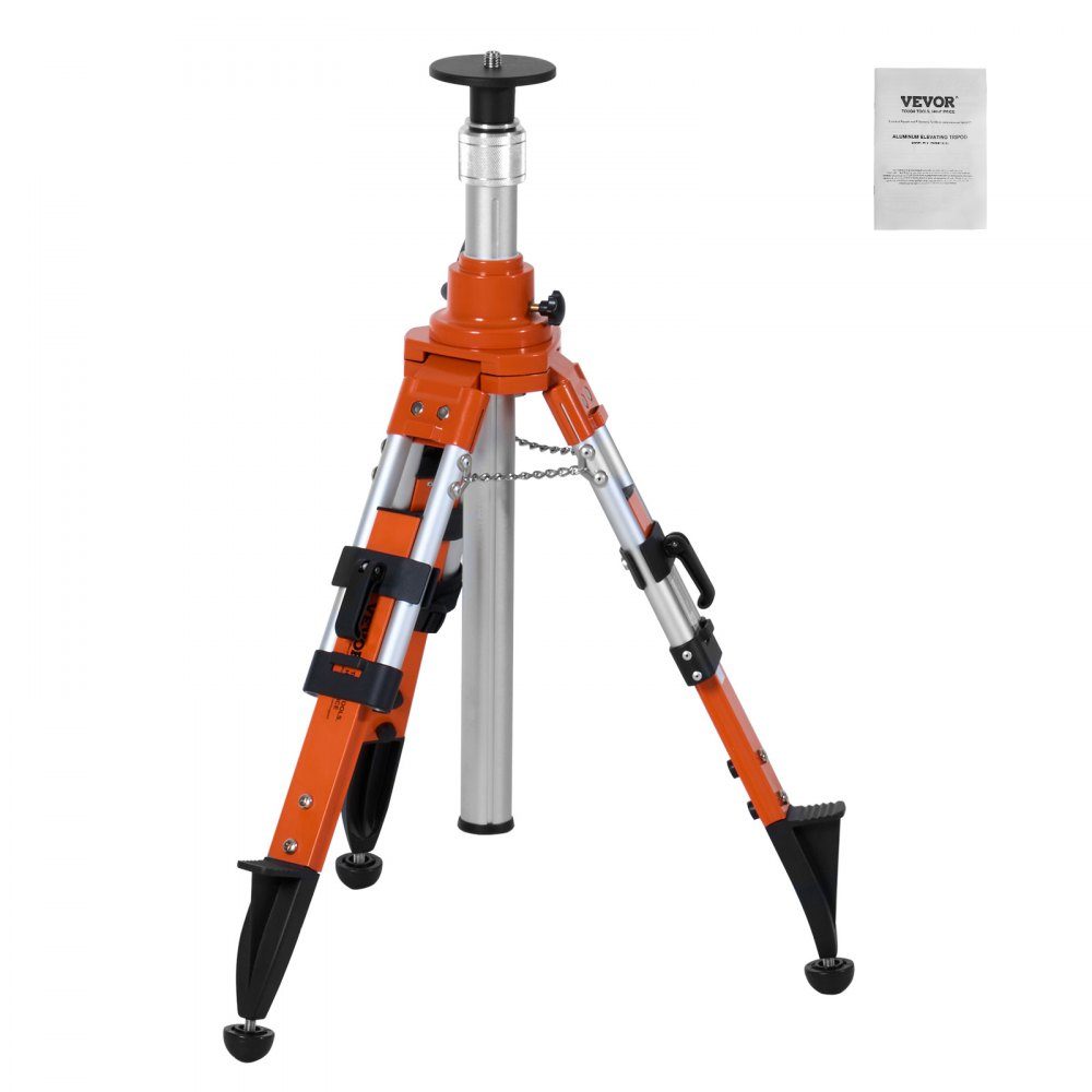 Laser-Wasserwaagenstativ, 5/8-Zoll-11-Gewindehalterung, 27,16-67,71 Zoll Höhenverstellung, robustes Vermessungsstativ, mit Wasserwaage und Diffusionsbegrenzer, anhebbare rutschfeste Füße für den Bau