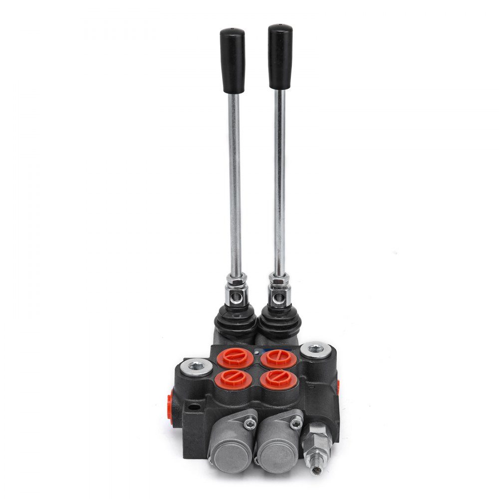 2-Spulen-Hydraulikventil-Handhebelventil, 11GPM-Wegeventil einstellbar, 6,3 kg hydraulisches Venti-Ventil einstellbar
