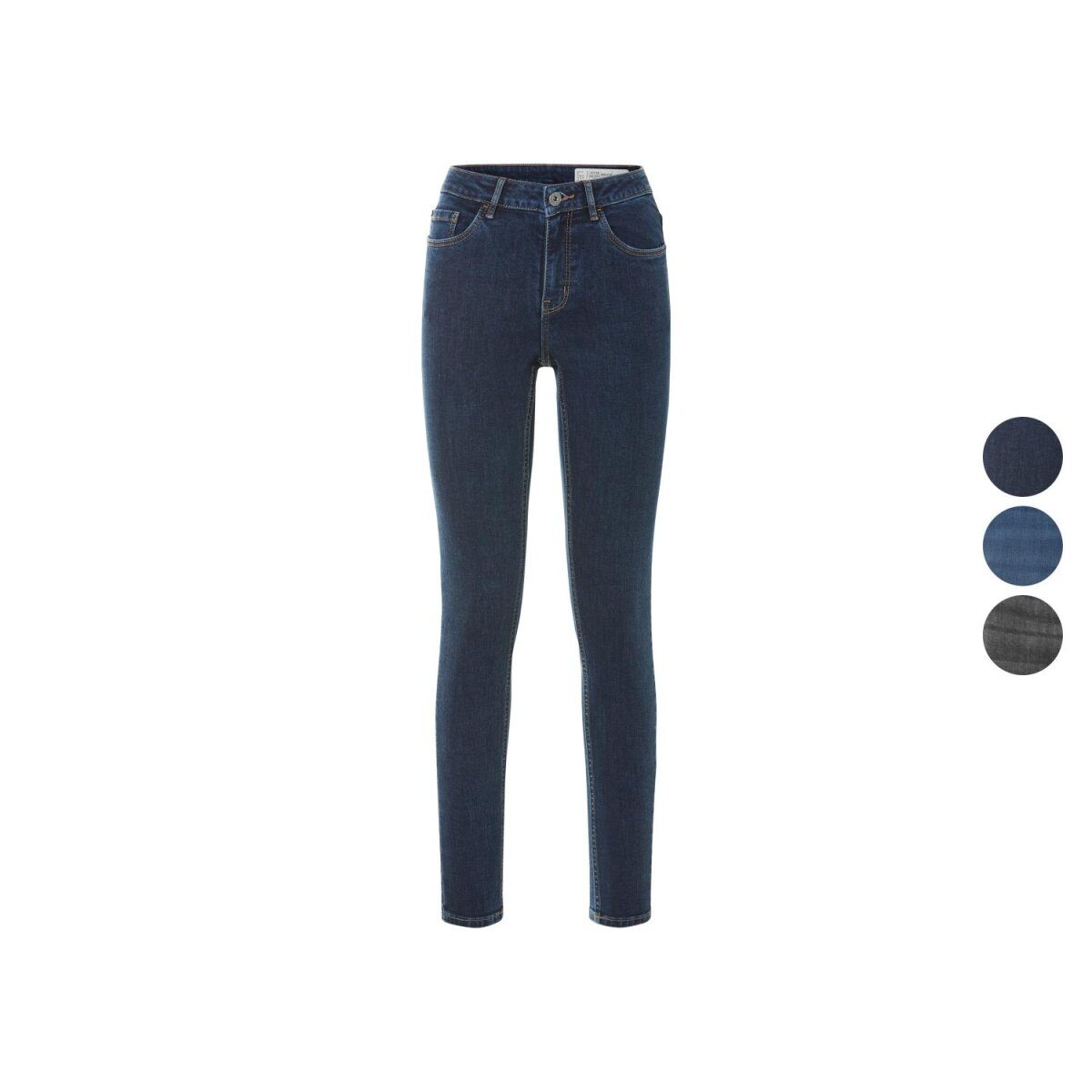 Damenjeans, Super Skinny Fit, normale Leibhöhe