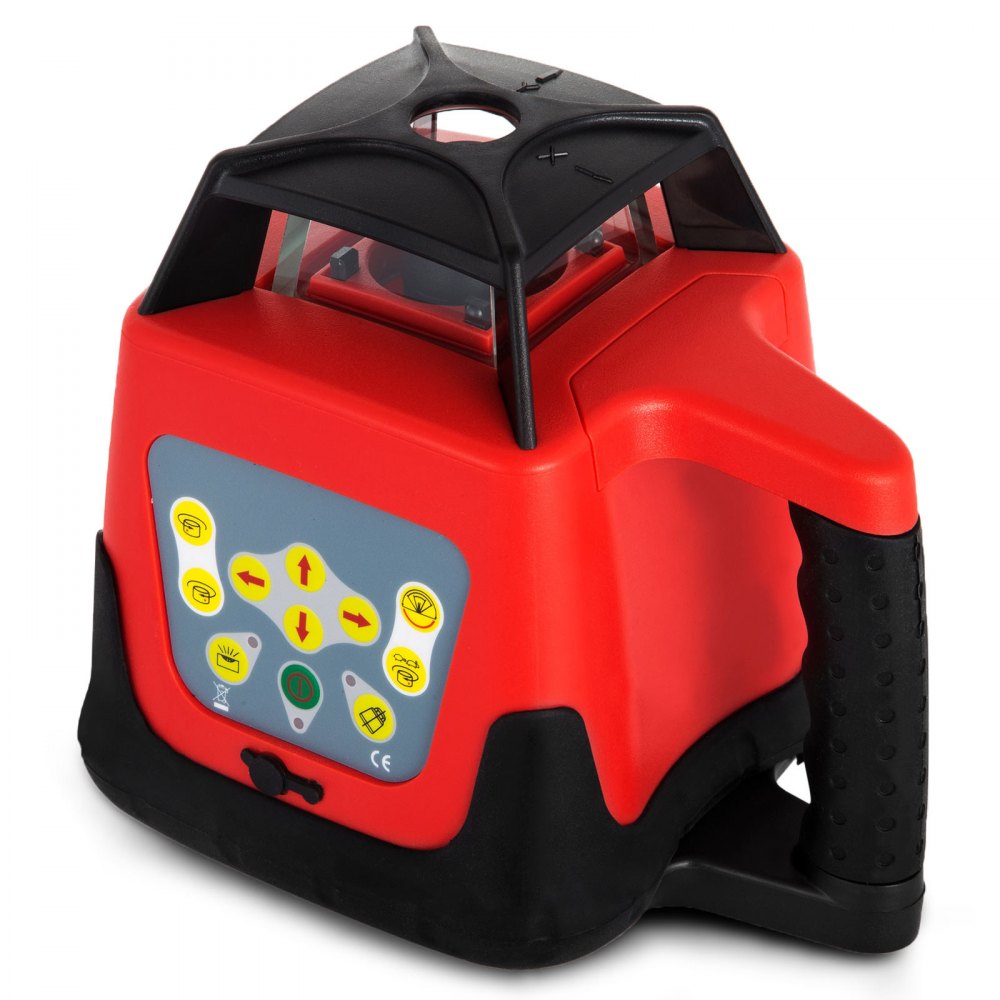 Rote Laser-Wasserwaage, drehbar, selbstnivellierend, Messung, automatisch rotierender roter Strahl, mit Tragetasche für Empfänger und Fernbedienung Rote Laser-Wasserwaage, drehbar, selbstnivellierend, Messung, automatisch rotierender roter Strahl, mit Tragetasche für Empfänger und Fernbedienung