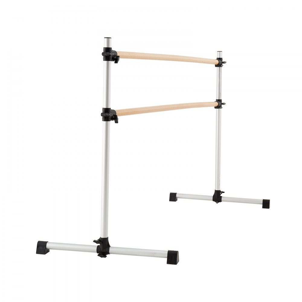 Ballettstange Tanzstange freistehende Doppelstange, höhenverstellbar (170-1165 mm) Dehnstange aus Holz für Ballettübungen, Gleichgewichtstraining, Entspannungsübungen