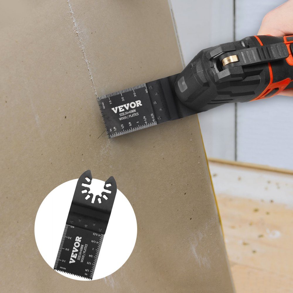 50 x Saw Blade Multi Tool 9 x 3.4 cm Oscillating Tool Quick Change Carbon Steel (HCS) Interface Compatible with 95% of oscillating tools on the market
