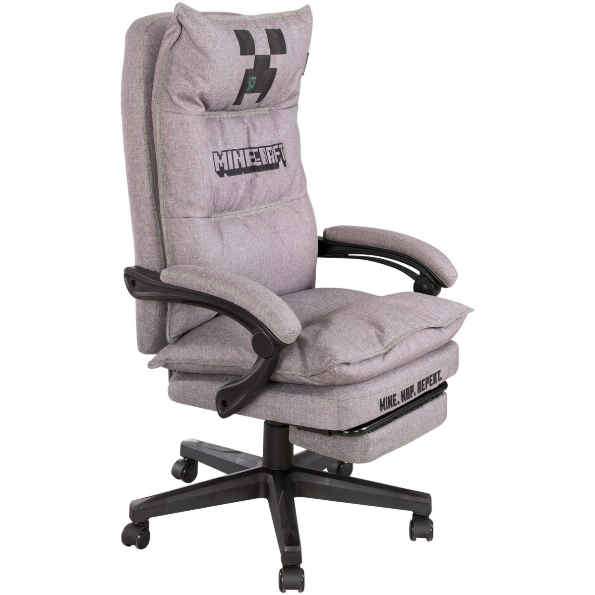 Chaise de jeu PHOENIX, réglable en hauteur en continu, gris Chaise de jeu PHOENIX, réglable en hauteur en continu, gris