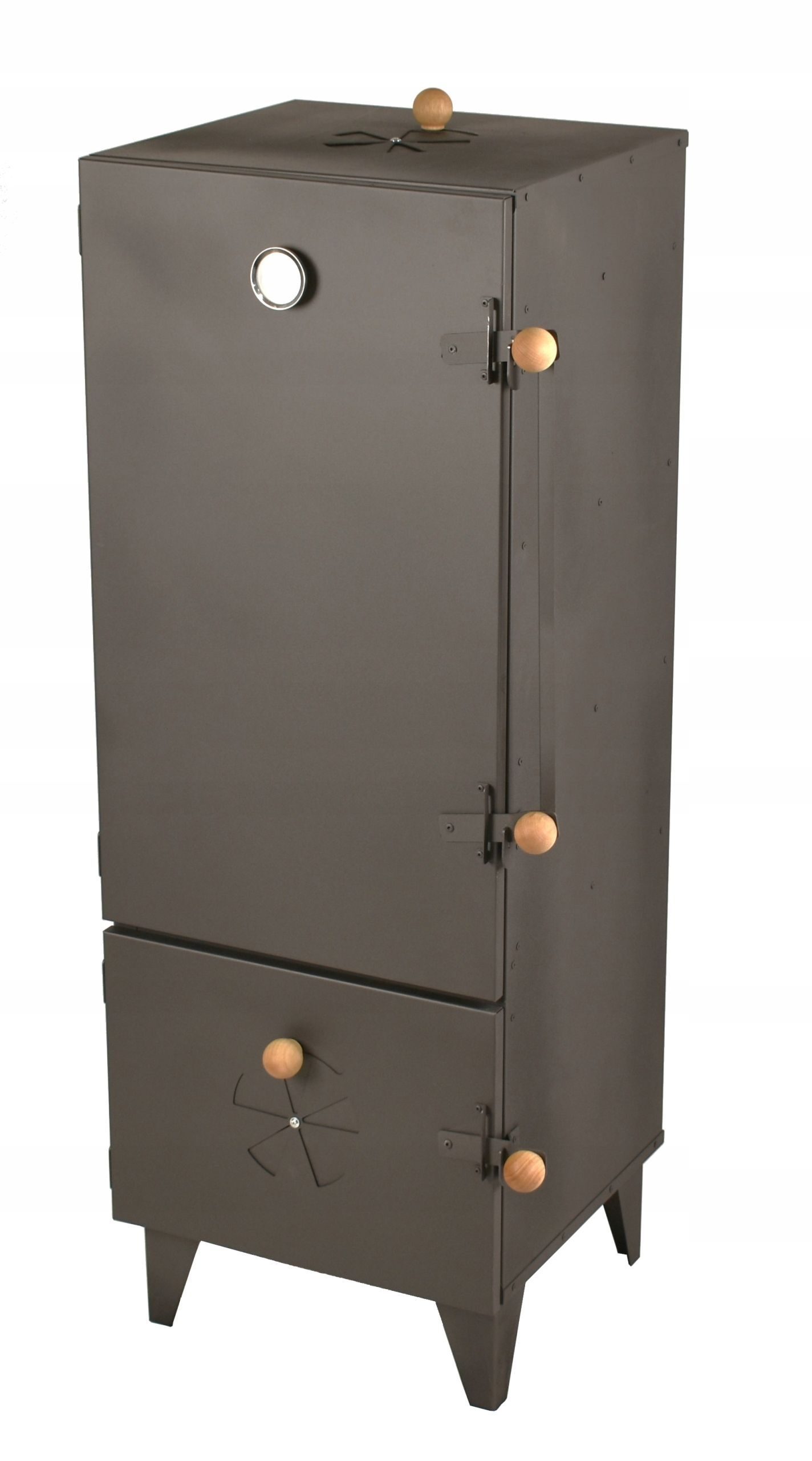 Grillräucherofen Räucherset XXXL GARTENRäucherei im Set aus Feuerhaken, Rohren etc. aus Holz. Handgefertigtes Design 5