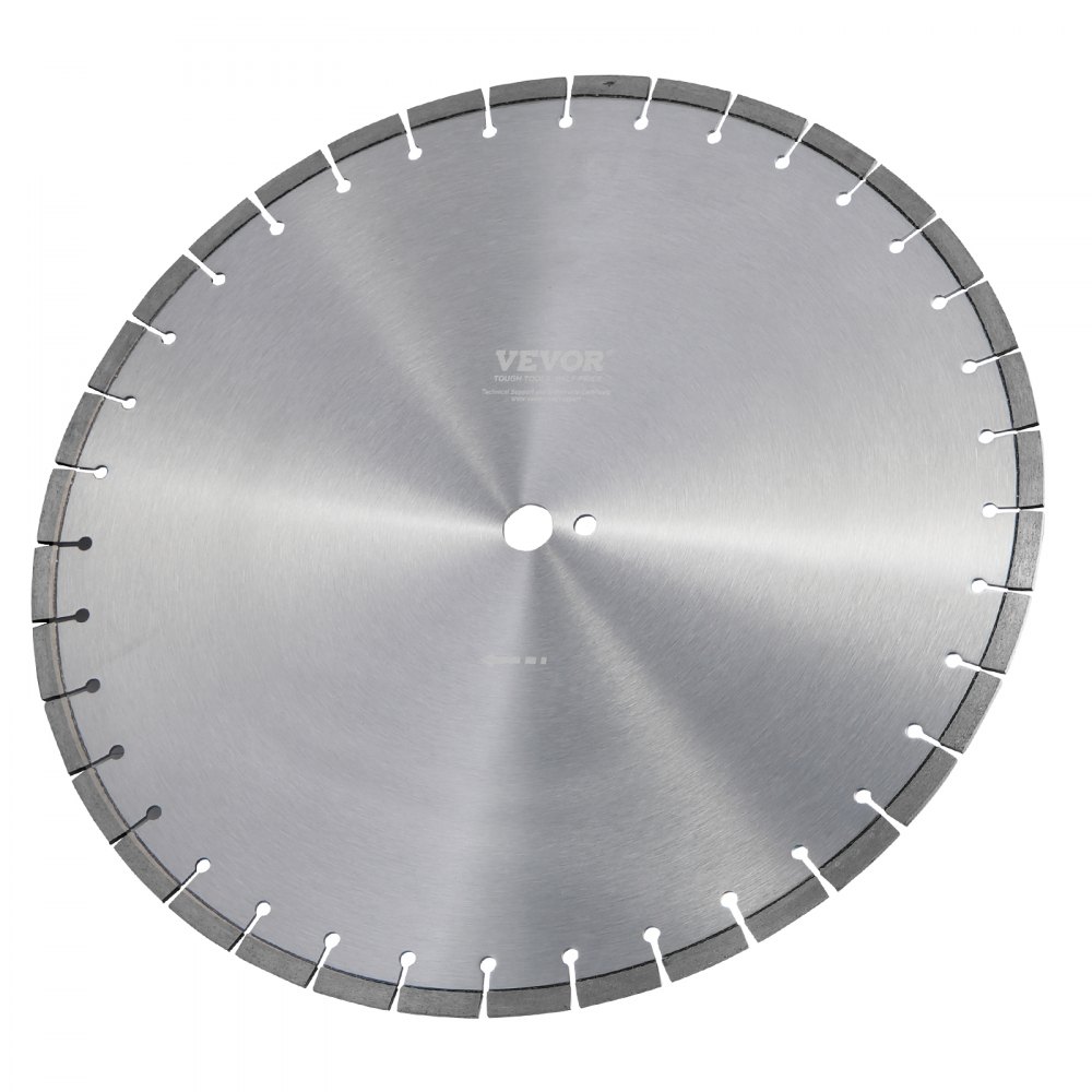 Diamond Saw Blade, 14"/350mm Concrete Saw Blade for Wet or Dry Work, 0.39"/10mm Diamond Segment Saw Blade with Flat Teeth, Universal Center Hole Diameter 1"/25.4mm, for Concrete, Cement Board, Tile, Brick