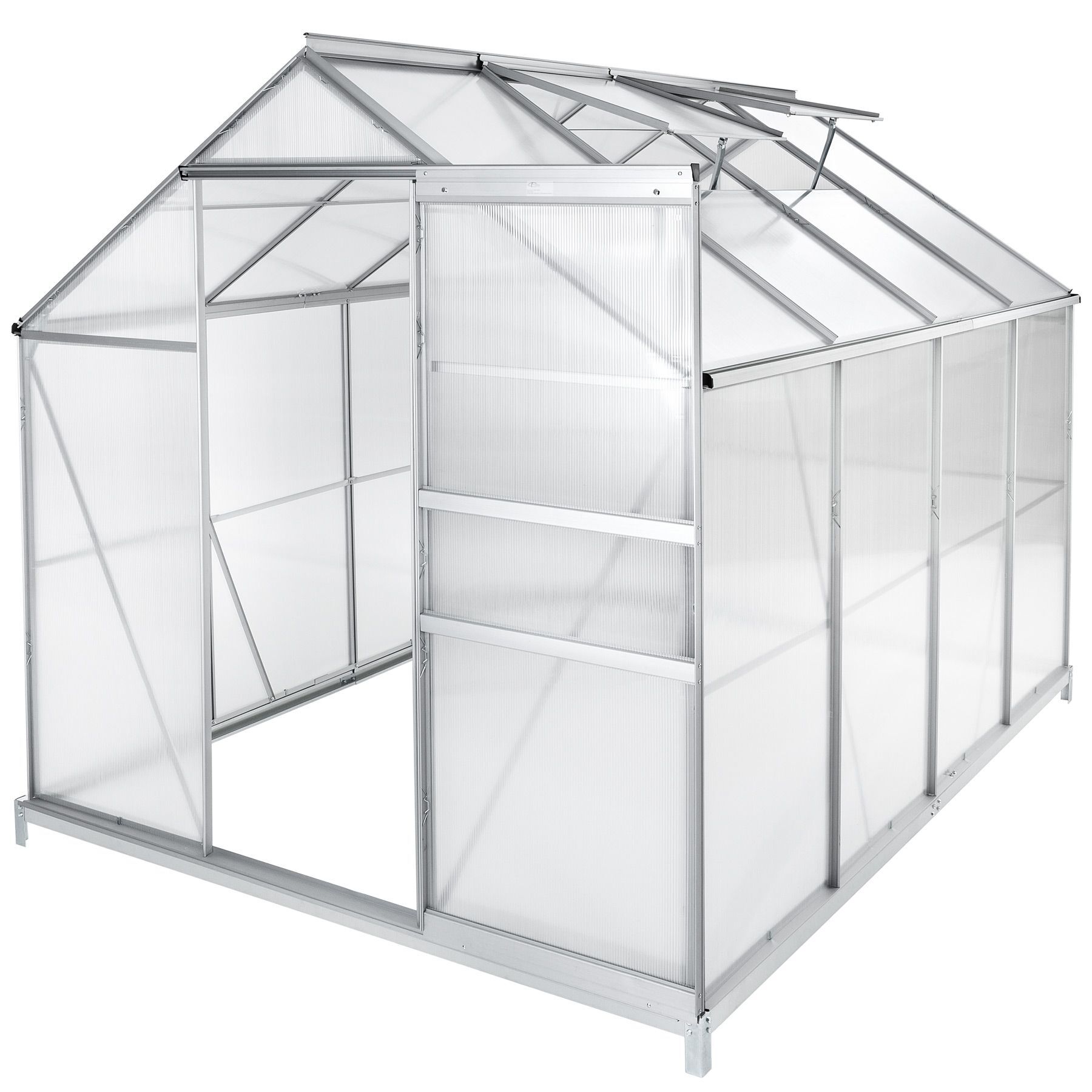 Serre en aluminium avec fondation en acier, maison de jardin, jardin à ossature froide Serre en aluminium avec fondation en acier, maison de jardin, jardin à ossature froide