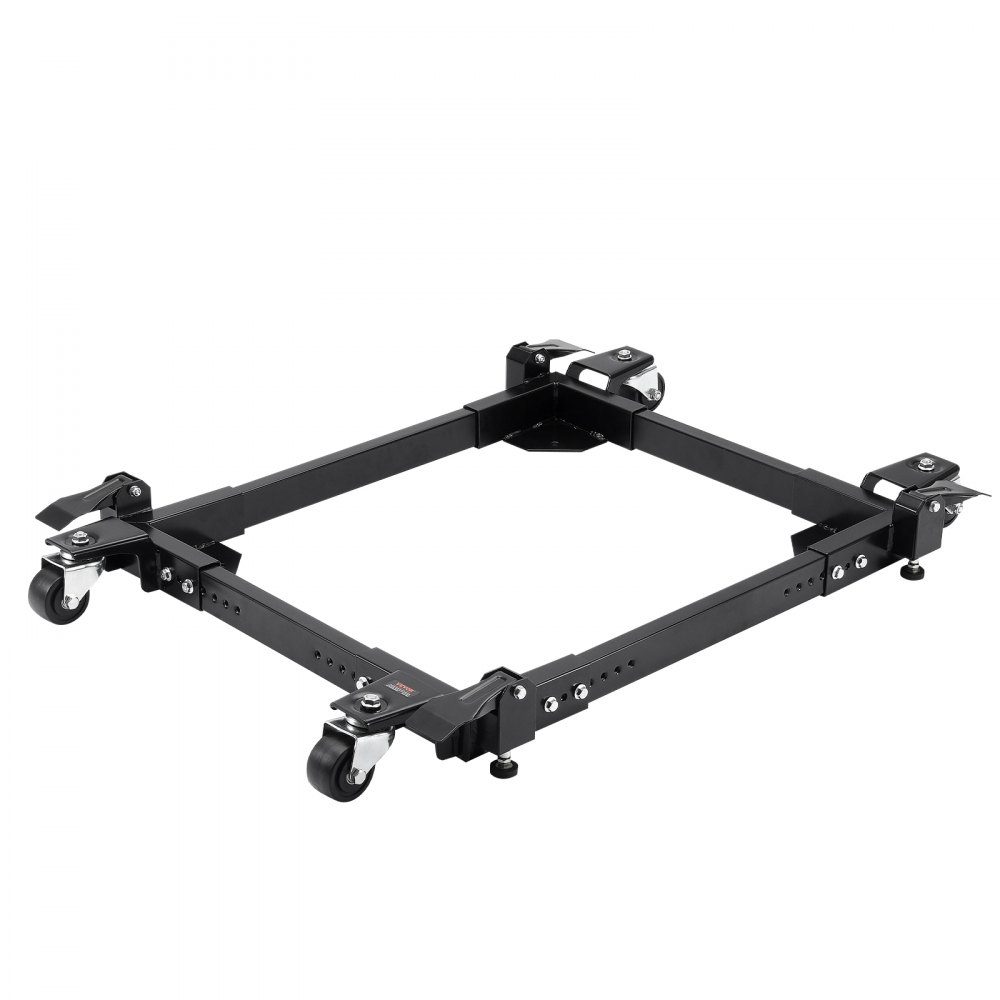 Mobile Base, 1500 lbs Capacity, Adjustable from 20" x 24.5" to 28" x 33.5", Heavy Duty Universal Mobile Base with 4 Caster Wheels, for Woodworking Equipment, Band Saws, Power Tools, Machinery