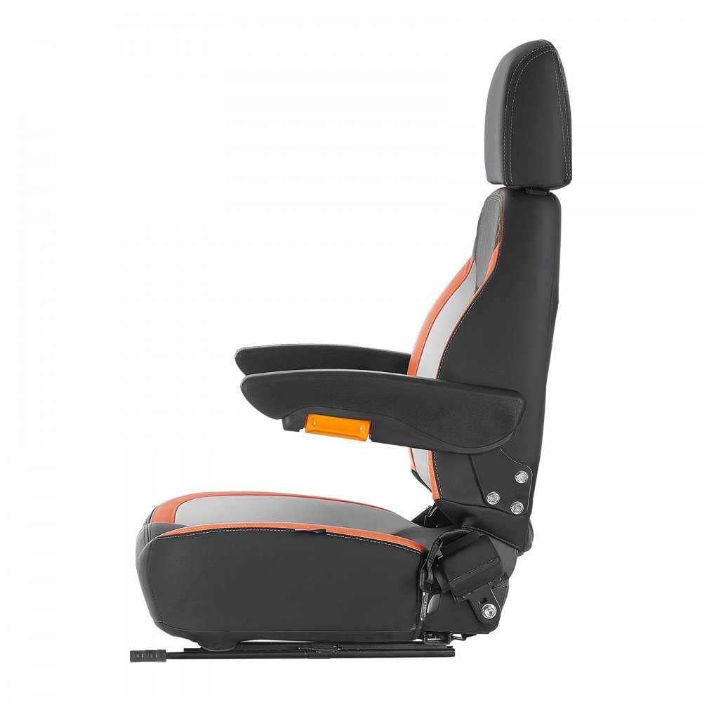 Universal forklift seat 520 x 590 x 820 mm, tractor seat, tractor seat, tractor seat, forklift seat, safe tractor seat with micro switch, ergonomic lawn mower seat for skid steer, bulldozer