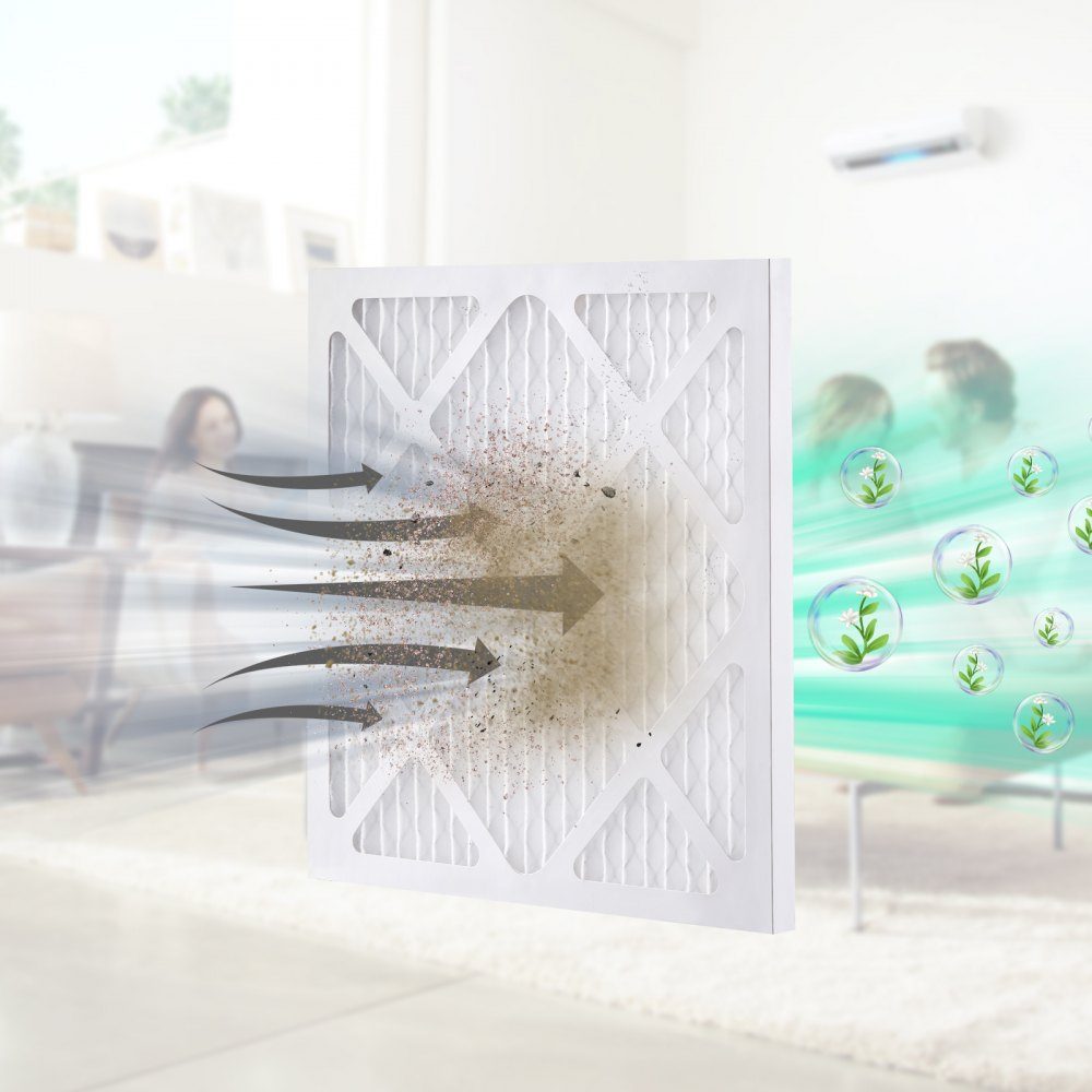 Activated Carbon Filter 5 Pack 40x40cm Air Filter Replacement High Efficiency Level 1 Filters Compatible with BlueDri and Scrubber Air Purifiers Water Damage Restoration Equipment