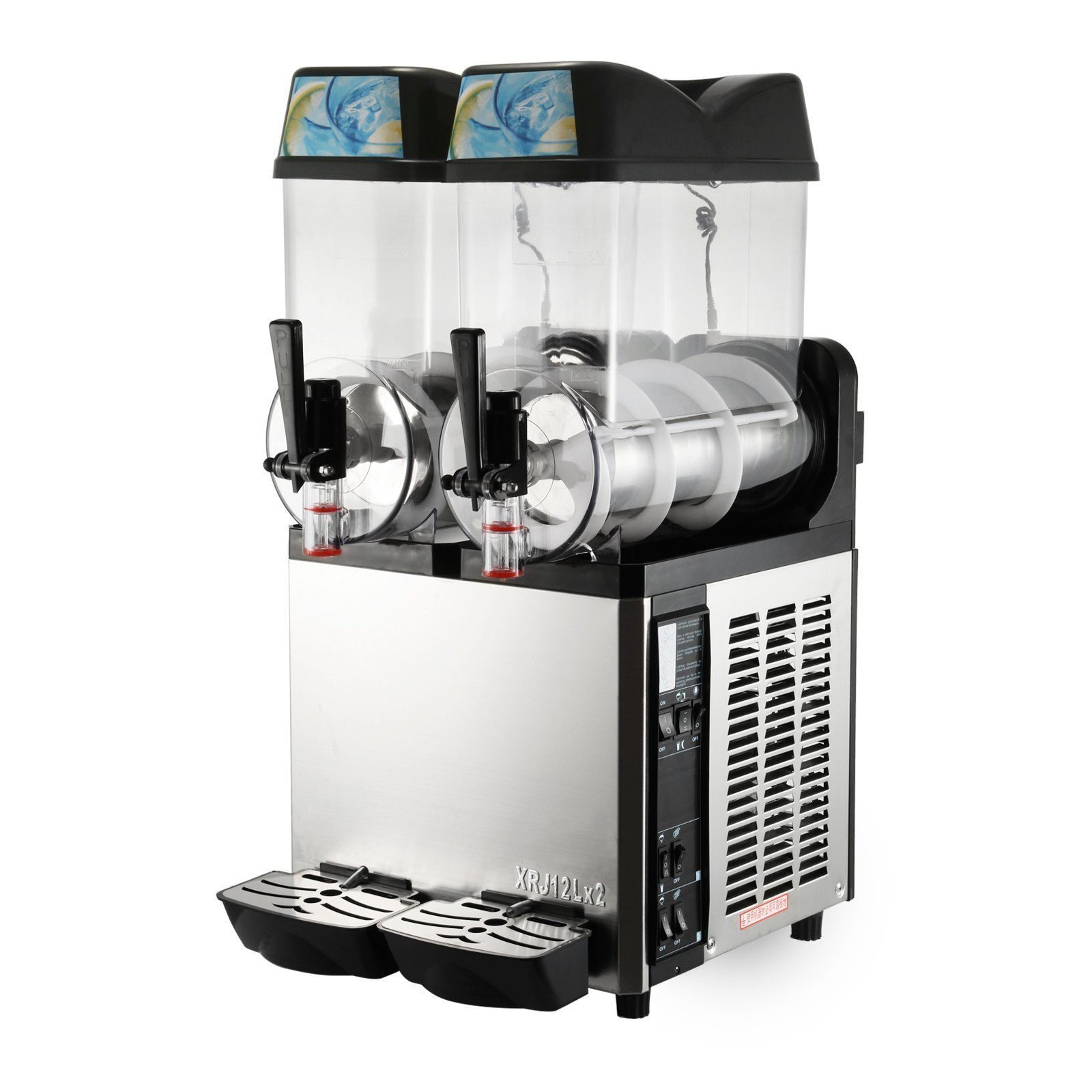 Bistro Restaurant Commercial Slush Ice Cream Machine Stainless Steel Ice Cream Maker 24L Slushy Machine