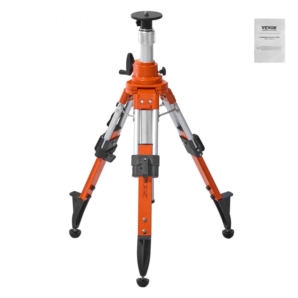 Laser-Wasserwaagenstativ, 5/8-Zoll-11-Gewindehalterung, 27,16-67,71 Zoll Höhenverstellung, robustes Vermessungsstativ, mit Wasserwaage und Diffusionsbegrenzer, anhebbare rutschfeste Füße für den Bau