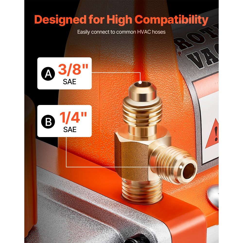 Vacuum Pump 99L/min HVAC Single Stage Rotary Vane AC Vacuum Pump for R134a R22 R410a Systems with Oil Bottle 4 Pole Motor 5Pa for Automotive Air Conditioning Resin Degassing