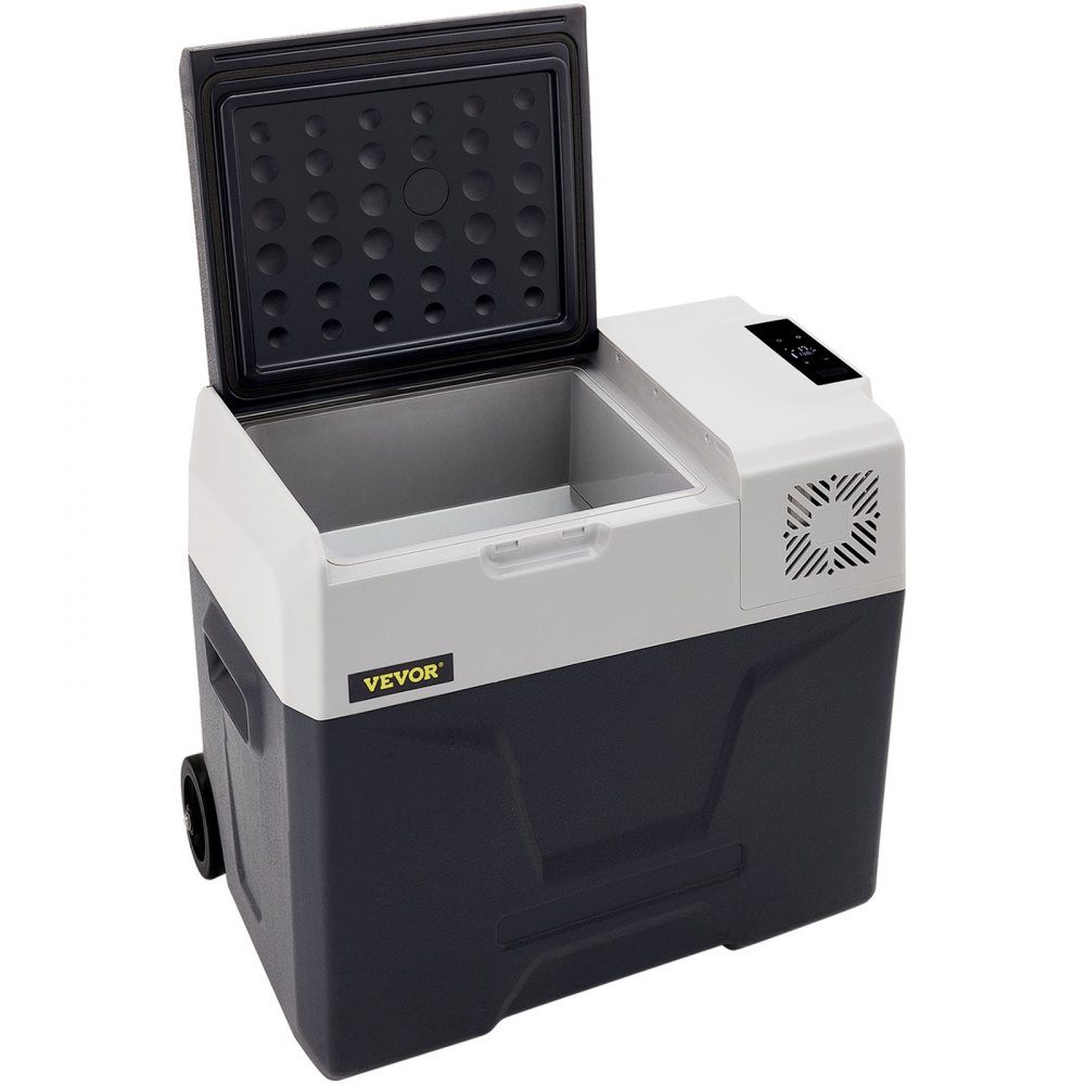50L Car Fridge Compressor Cooler Box Stainless Steel Holiday Insulated Box Mini Fridge Cooler Box Car and Socket