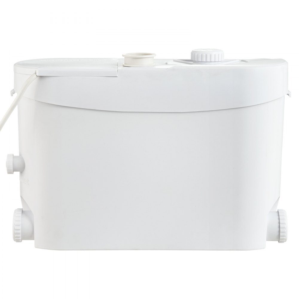 Système de relevage, 700 W, débit 9600 l/h, hauteur 10 m, pompe eaux usées broyeur avec 3 arrivées d'eau pour WC, cave, cuisine, évier, baignoire, évacuation eaux usées, lave-vaisselle – Réf. HT-24457