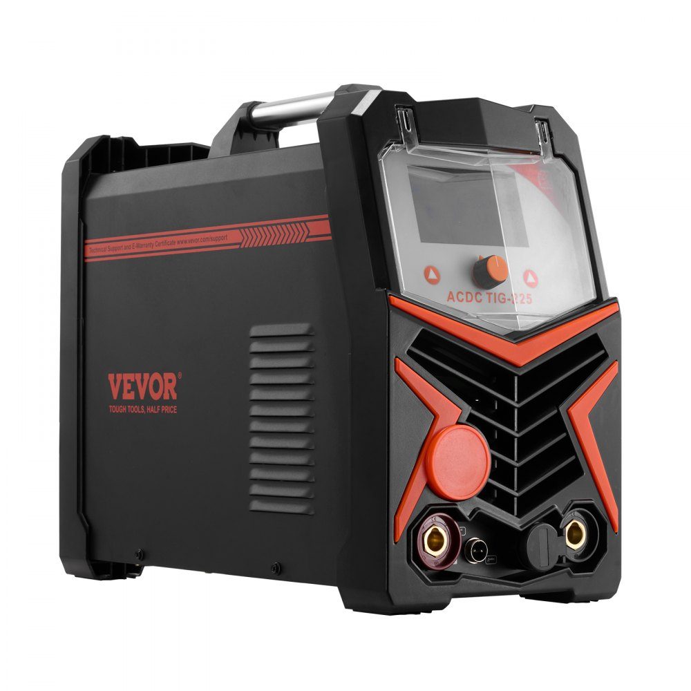 TIG Welder, 6 in 1 Aluminum Welder (Large LED Display) - AC TIG/DC TIG/AC Pulse TIG/DC Pulse TIG/Spot TIG/MMA (Stick) Electric Welder with IGBT Inverter