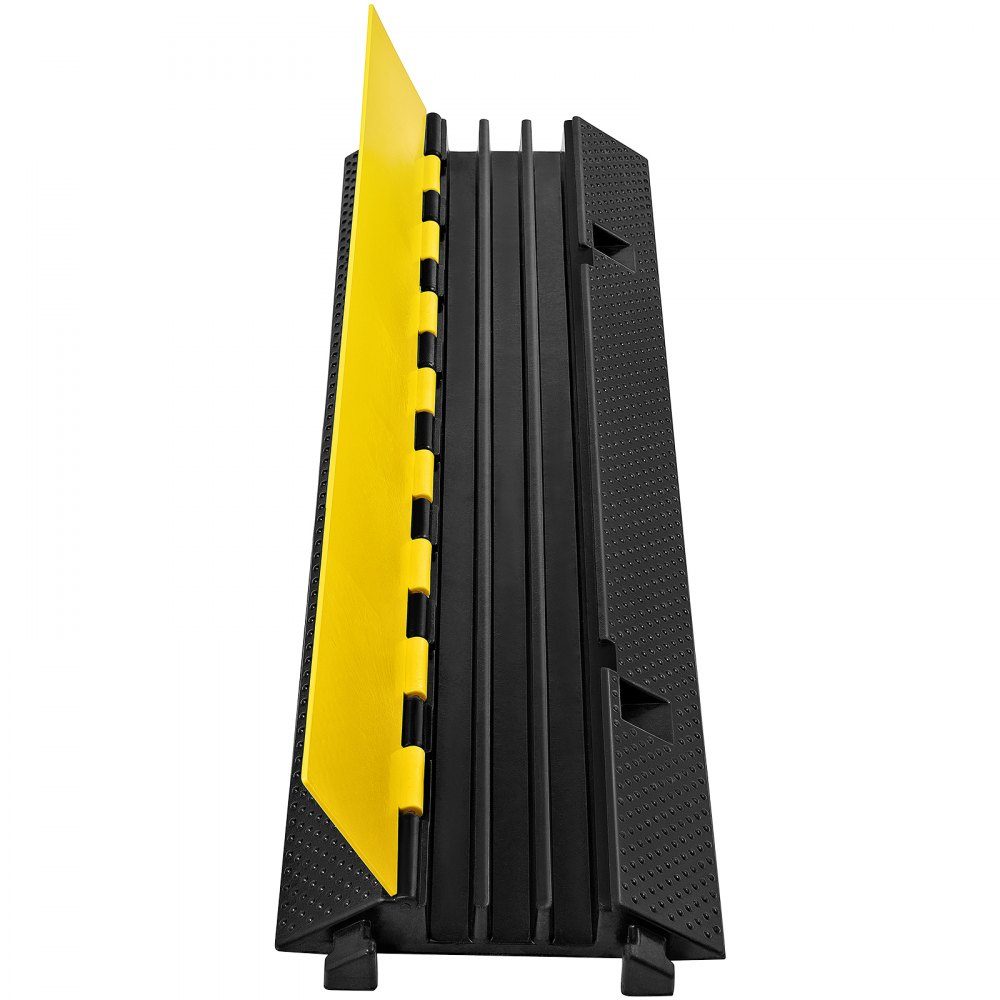 Kabelschutzmatte, Kabelkanal für den Außenbereich, Kabelschutz für Fußgänger, Bodenschutz für Kabel aus PVC und thermoplastischem Gummi, Brückenschutz, Rampe 103 x 30 x 5,5 cm