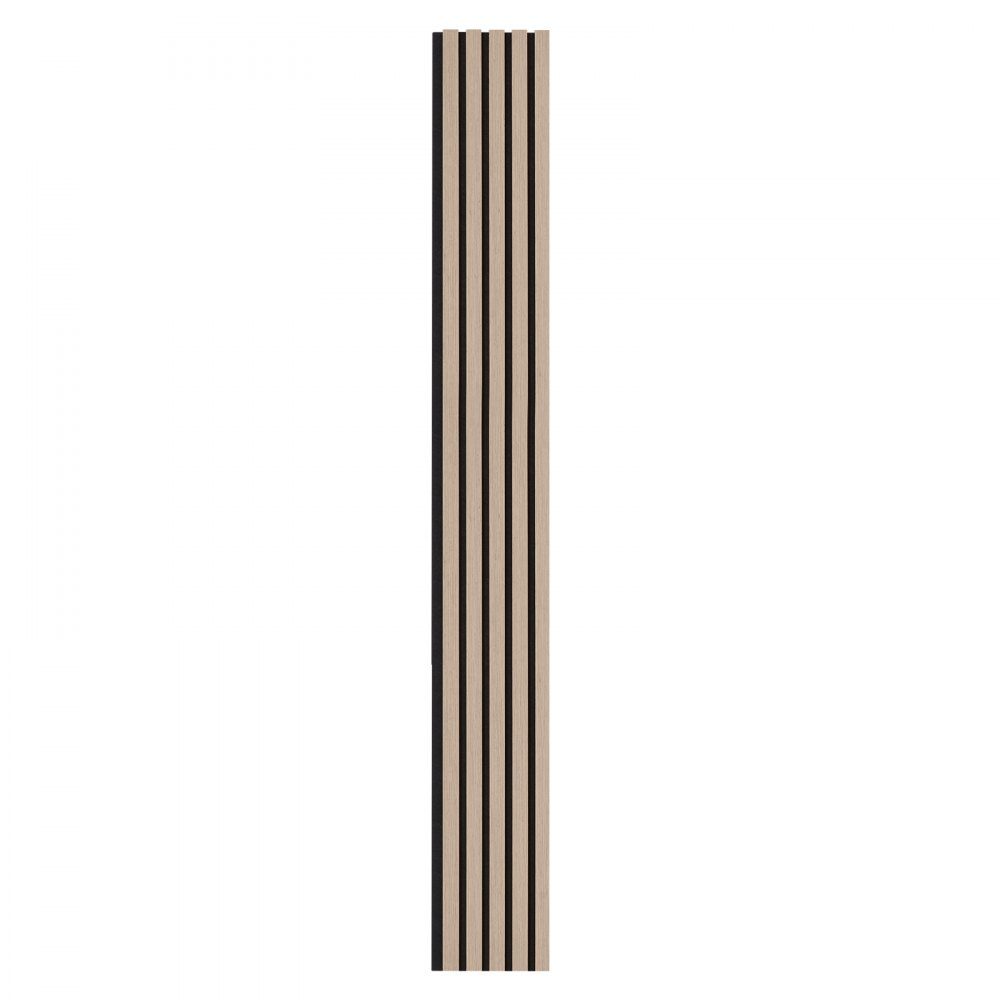 Akustikpaneele, 2400 x 200 x 21 mm, Akustikwandpaneele, MDF-Akzent-Holzwandpaneele für moderne Innenwanddekoration, Akustikpaneele, Kunstholz-Wandpaneele zur Geräuschreduzierung, 4er-Set