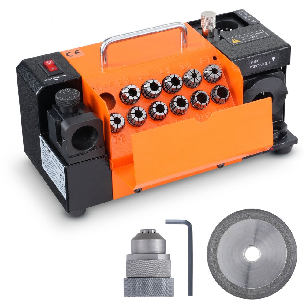 Wiertarka MR-13A Szlifierka 120 W Stacja ostrzenia 4500 obr./min Stalowa ostrzałka do wierteł 95-135° Regulowany kąt końcówki 11 tulei zaciskowych Odpowiednie do wierteł o średnicy φ3–13 mm Wiertarka MR-13A Szlifierka 120 W Stacja ostrzenia 4500 obr./min Stalowa ostrzałka do wierteł 95-135° Regulowany kąt końcówki 11 tulei zaciskowych Odpowiednie do wierteł o średnicy φ3–13 mm