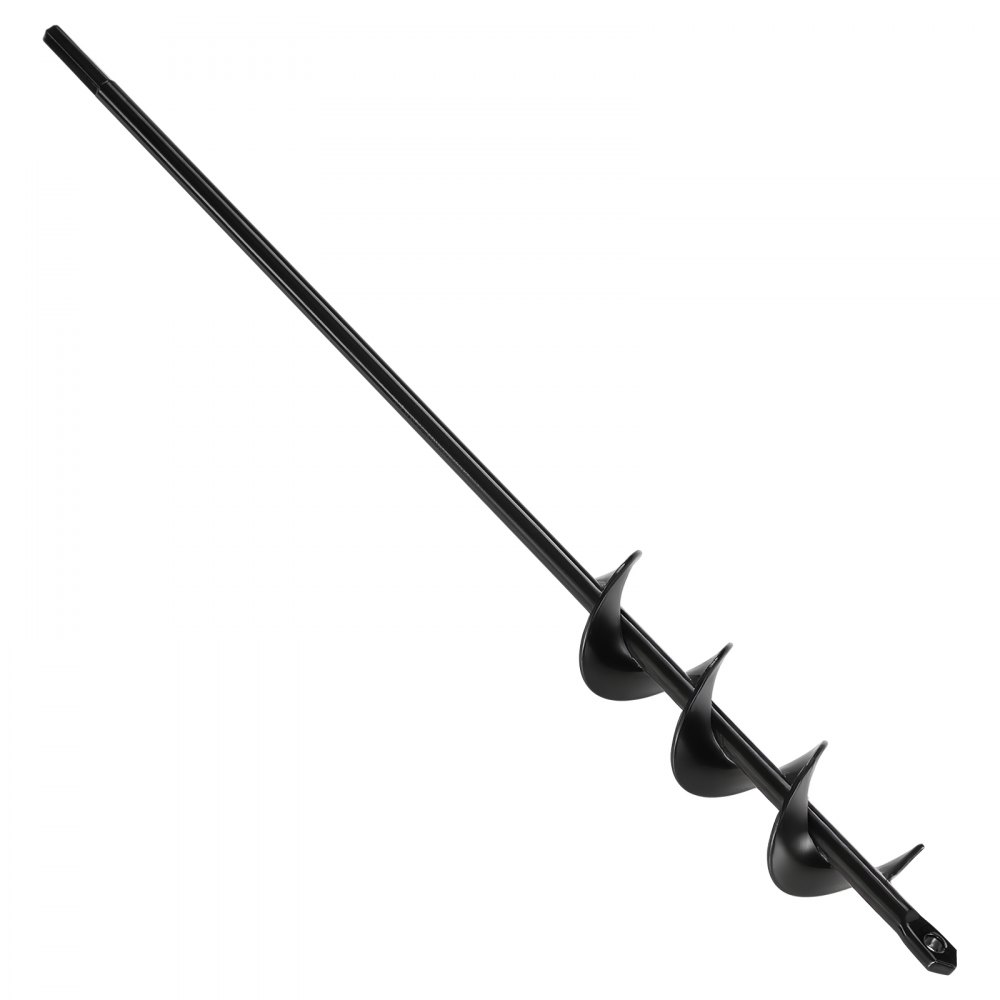Tarière de terre pour perceuse, foret de jardin en acier Q235 40 x 420 mm pour foret hexagonal de 3/8", foret de ponceau, outil de creusement pour la plantation et le perçage Tarière de terre pour perceuse, foret de jardin en acier Q235 40 x 420 mm pour foret hexagonal de 3/8", foret de ponceau, outil de creusement pour la plantation et le perçage