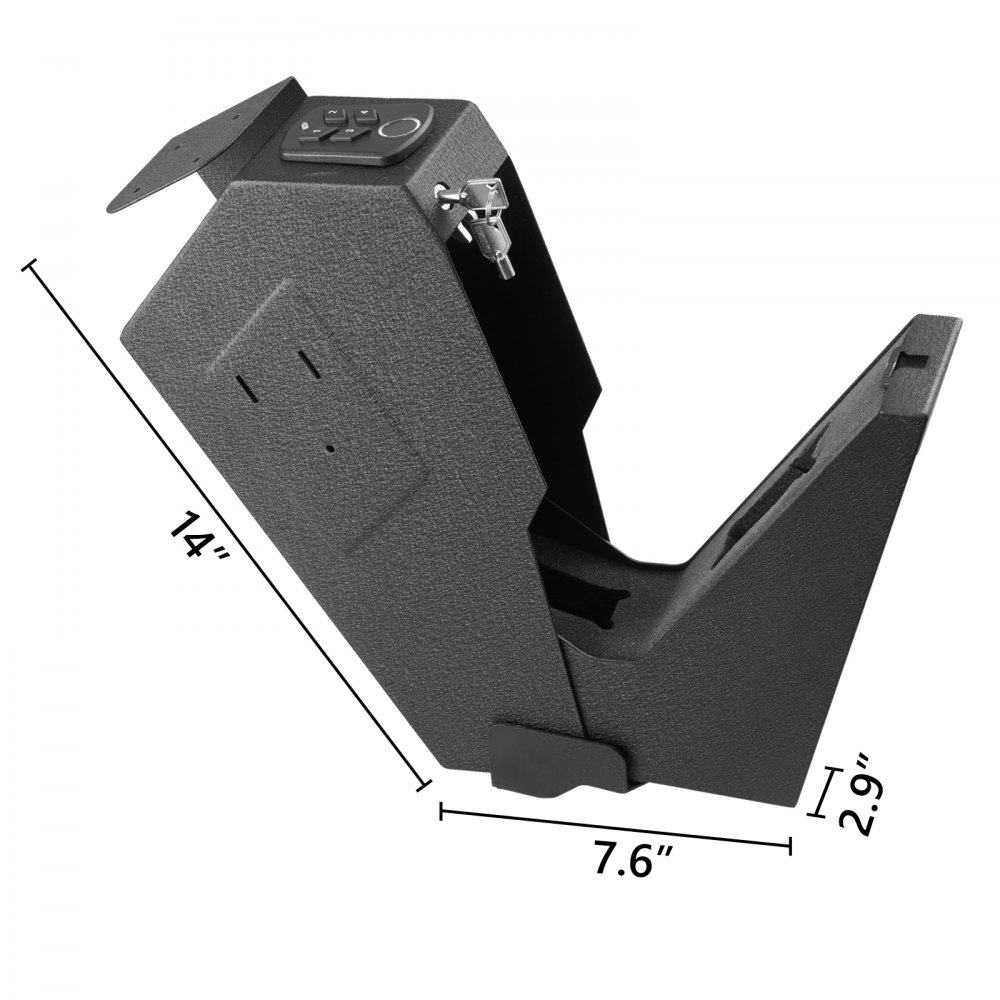 Coffre-fort ignifuge avec clé 7,3 x 19 x 35,5 cm, coffre-fort avec serrure à combinaison 3,3 kg, coffre-fort ignifuge et étanche avec empreinte digitale, coffre-fort électronique pour meubles avec construction en acier Coffre-fort ignifuge avec clé 7,3 x 19 x 35,5 cm, coffre-fort avec serrure à combinaison 3,3 kg, coffre-fort ignifuge et étanche avec empreinte digitale, coffre-fort électronique pour meubles avec construction en acier