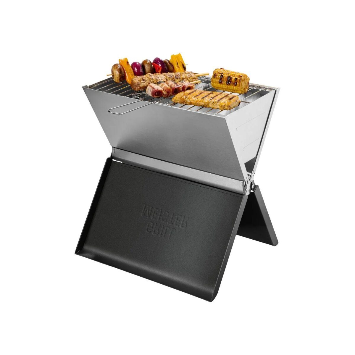 GRILLMEISTER charcoal folding grill good