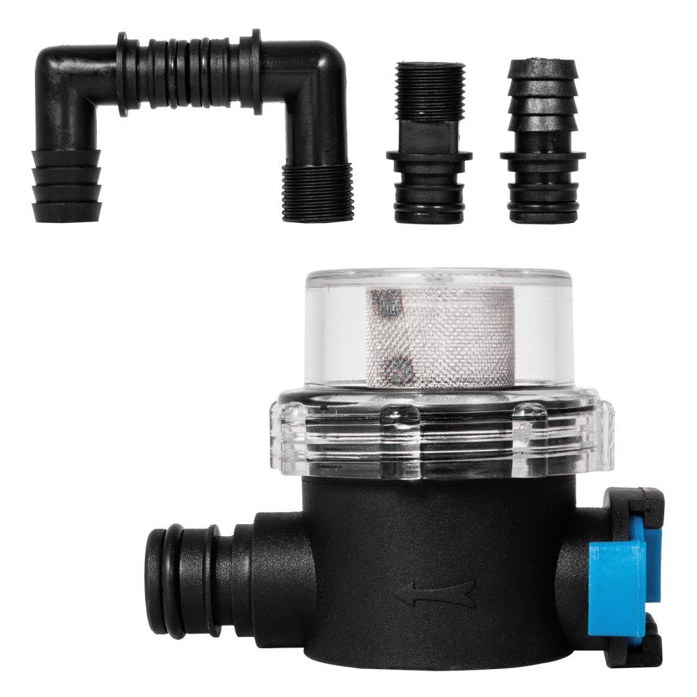 Wasserpumpe Hochdruckmembran 12 V, Hochdruckwasserpumpe 17 L/min, selbstansaugende Membranpumpe 2m, 3-Kammer-Membran, Membranpumpe mit Thermoschutz, für Kraftfahrzeuge, Wohnmobile