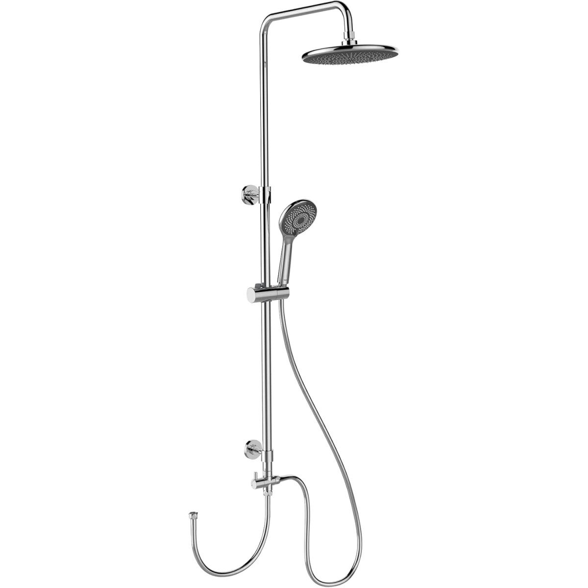 System prysznicowy oszczędzający wodę WENKO, 22,5 x 75-120 cm, chrom