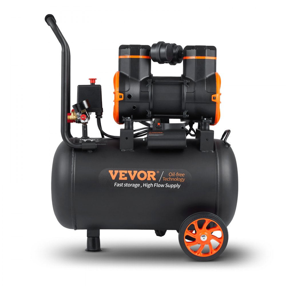 Compresseur d'air de 9,3 gallons, 2,5 HP, 2,2 CFM à 90 PSI, réservoir de compresseur d'air sans huile et pression maximale de 116 PSI, compresseur ultra silencieux de 70 dB pour la réparation automobile, la pression des pneus, la peinture au pistolet, le Compresseur d'air de 9,3 gallons, 2,5 HP, 2,2 CFM à 90 PSI, réservoir de compresseur d'air sans huile et pression maximale de 116 PSI, compresseur ultra silencieux de 70 dB pour la réparation automobile, la pression des pneus, la peinture au pistolet, le