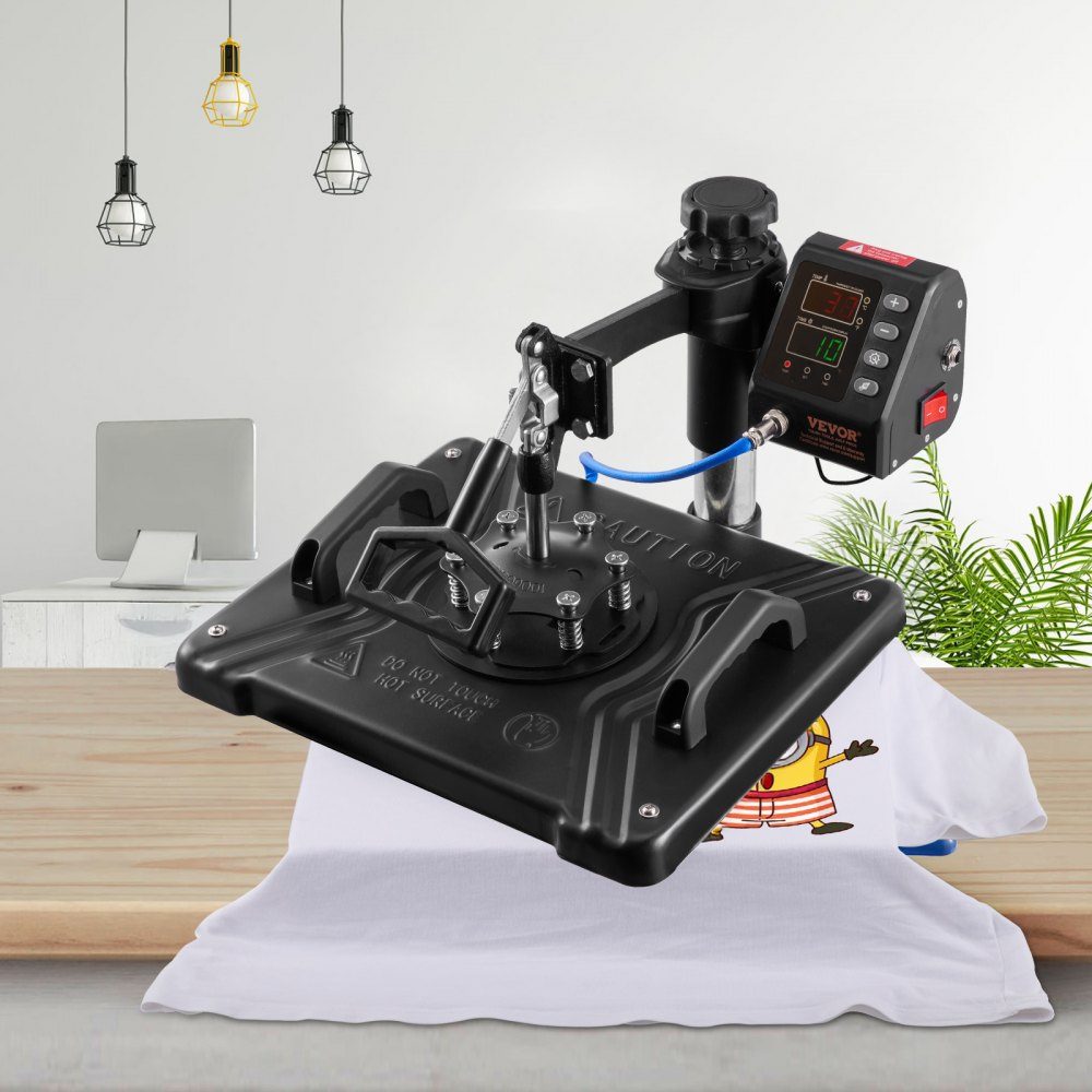 10 in 1 Heat Press 38x30cm Heat Press Black Hot Press Textile Press Multifunction Sublimation T-Shirt Press Mug Press