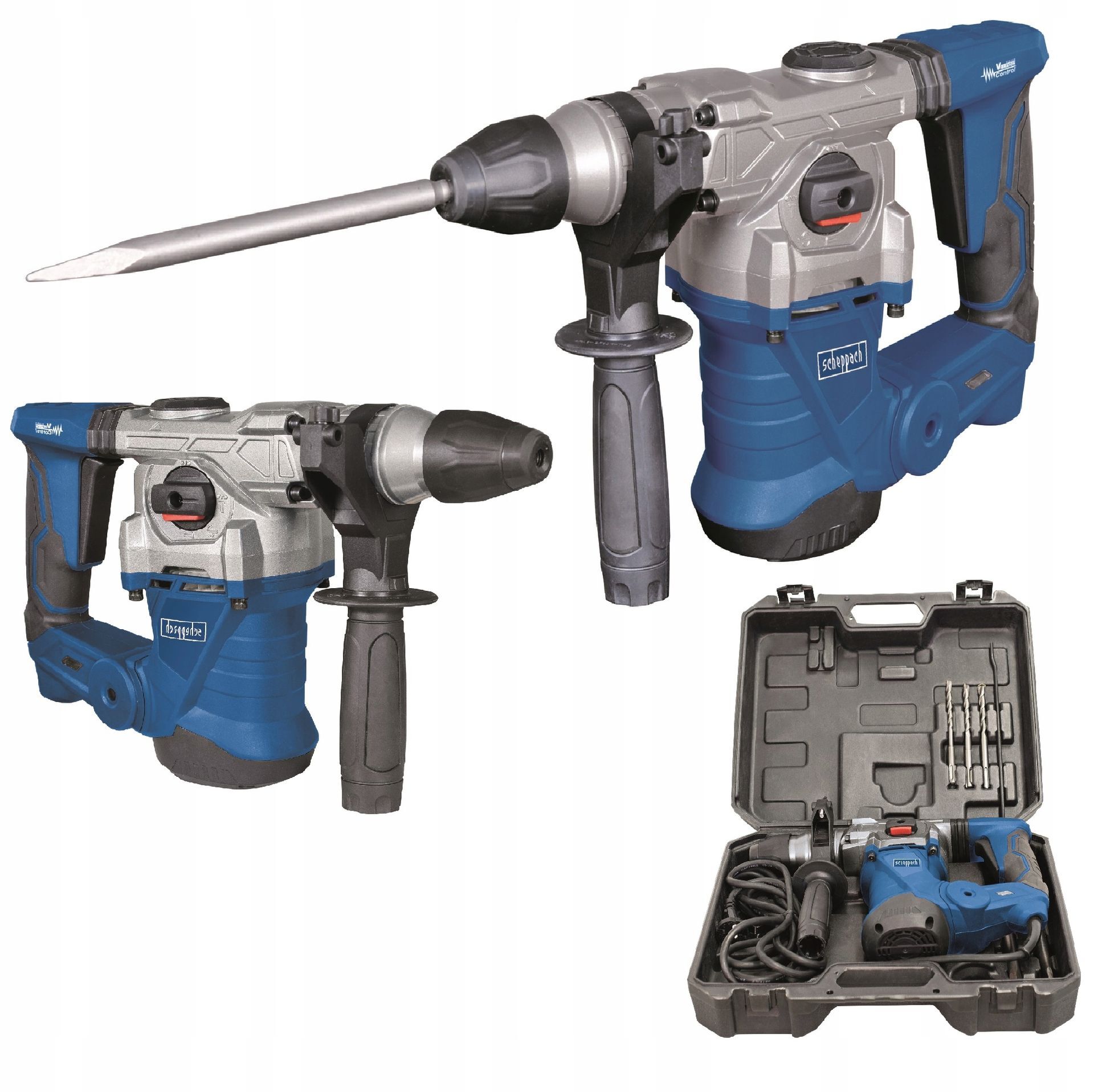 Scheppach DH1300 SDS-Plus boorhamer slaghamer 1250W 5J Scheppach DH1300 SDS-Plus boorhamer slaghamer 1250W 5J
