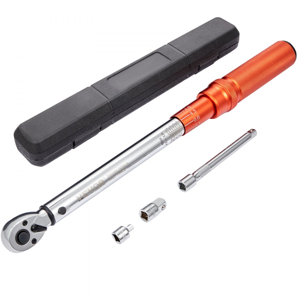 Torque wrench 3/8", 14-110 Nm torque wrench bicycle & motorcycle set, ± 3% error accuracy with 2 extension rods 152.4 mm, 3/8-1/2" & 3/8-1/4" adapter, 72 teeth adjustable Torque wrench 3/8", 14-110 Nm torque wrench bicycle & motorcycle set, ± 3% error accuracy with 2 extension rods 152.4 mm, 3/8-1/2" & 3/8-1/4" adapter, 72 teeth adjustable