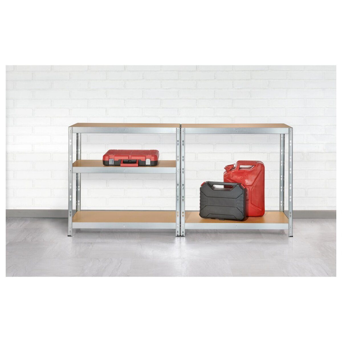 Etagère robuste PARKSIDE®, acier galvanisé, 90 x 180 x 40 cm