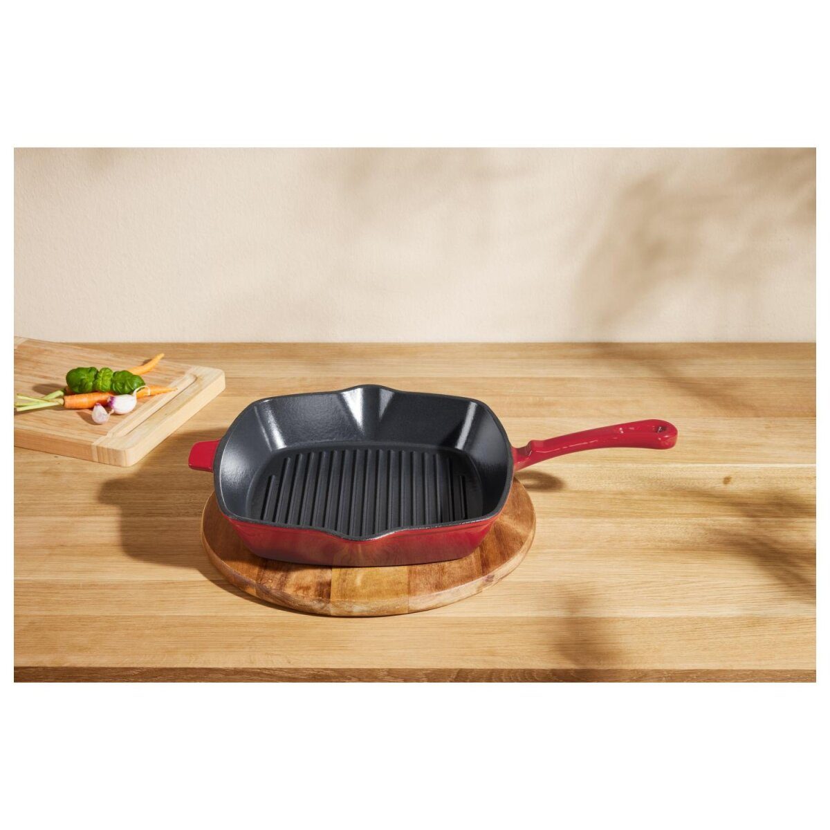 SILVERCREST® Premium cast iron grill pan, Ø 24 cm