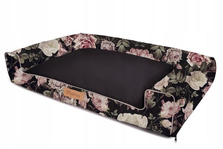 Lit pour chien fait à la main, coussin pour chien, canapé pour chien, lit pour animaux, lit pour chat, panier pour chien, lieu de couchage avec plaque signalétique