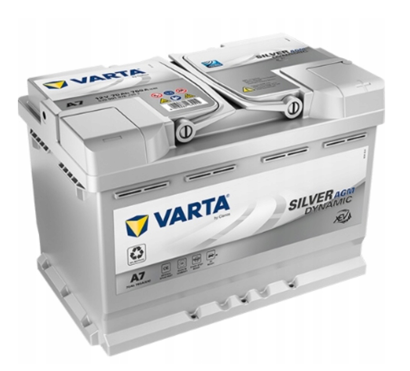 VARTA SILVER A7 AGM START STOP 70AH 760A – Art.-Nr. 570901076 – Art.-Nr. HT-47175